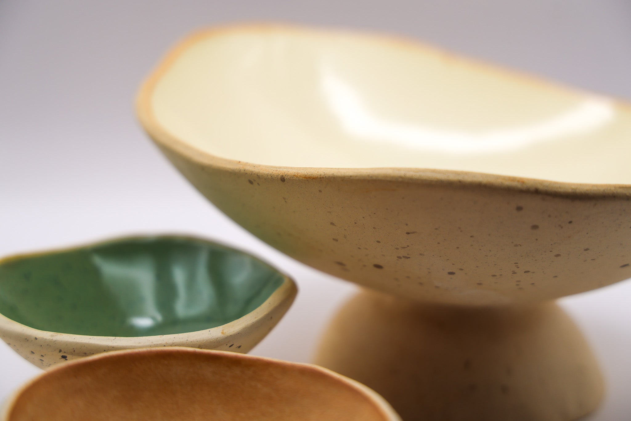Organic Pedestal Ice Cream Bowls