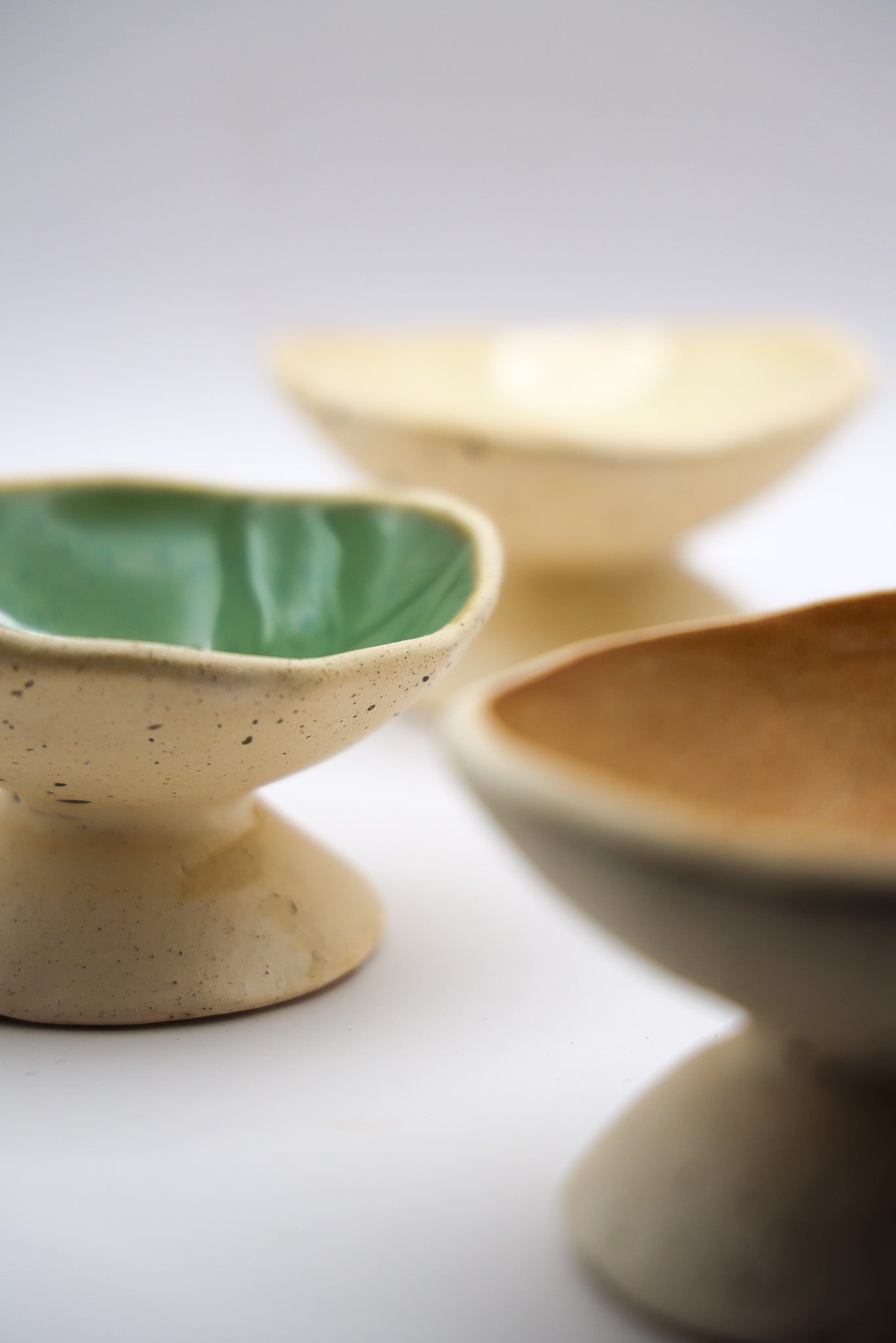 Organic Pedestal Ice Cream Bowls